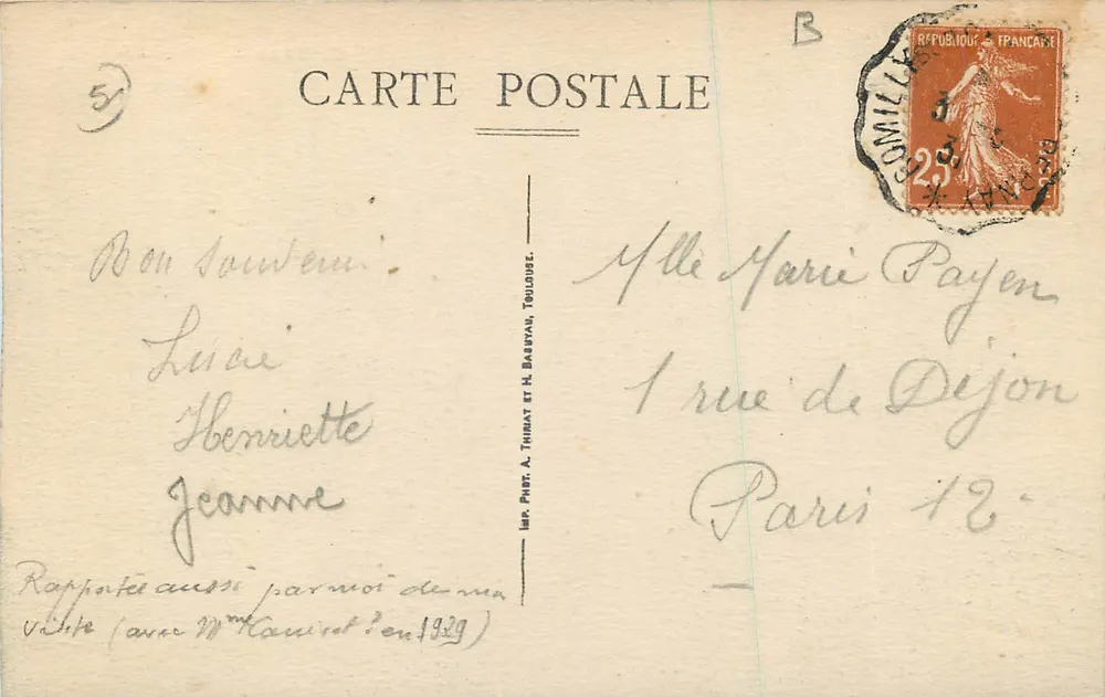 Sézanne (Marne) — De Kerk — Edit. Gamonnet, Tabac - Achterkant
