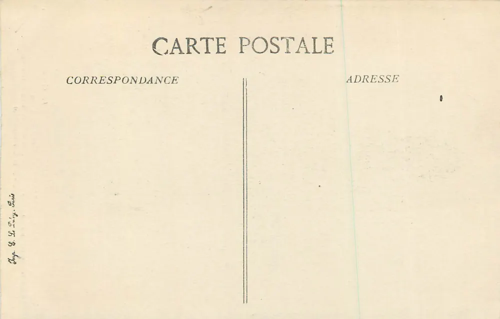 Fismes — Hotel de Ville — editor G. G. F. Fismes - Verso