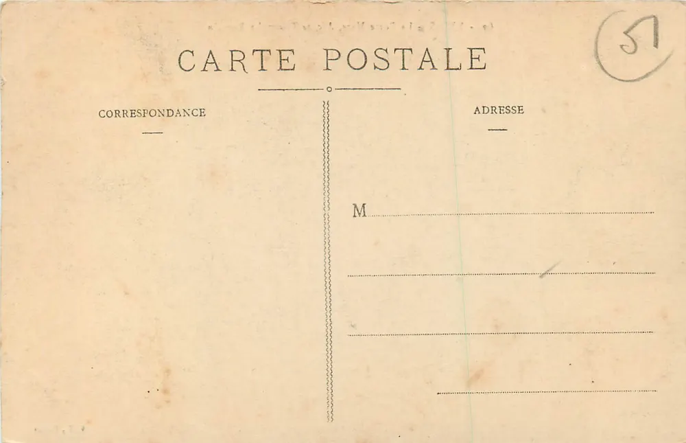 Reims - A Porta Mars, Arco do Triunfo Romano — V. T., Reims, n°69 - Verso