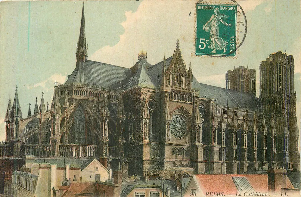 Reims — A Catedral — LL. — Editor LL, n°96 - Frente
