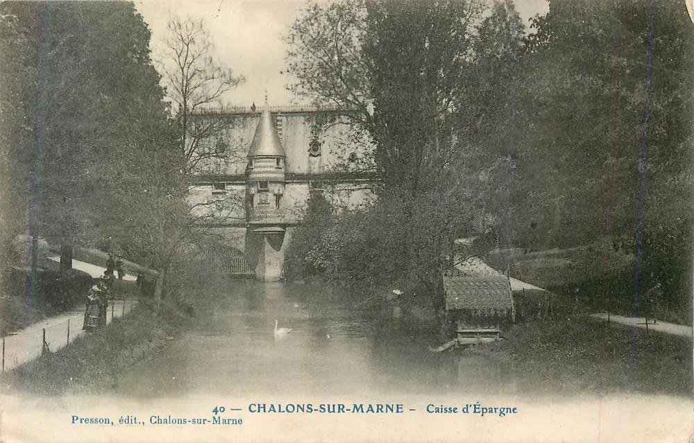 Chalons-sur-Marne — Caixa de Poupança — Pressson, editor, Chalons-sur-Marne - Frente
