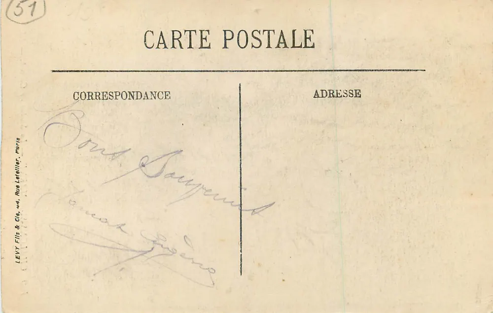 Chalons-sur-Marne — La Statua di Carnot — LL. - Verso