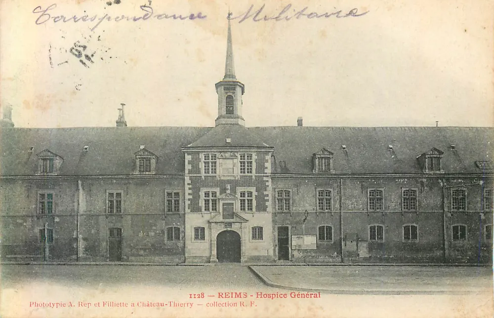 Reims — Hospice Geral — Fototipia A. Rep e Filliette a Château-Thierry - Frente