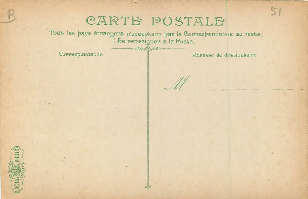 Reims. Plac Carvis — figura jeździecka — wydawca EV 4716 - Rewers