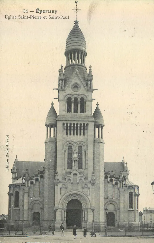 Épernay — Église Saint-Pierre et Saint-Paul — Édition Rabat-Prévot n°34 - Recto