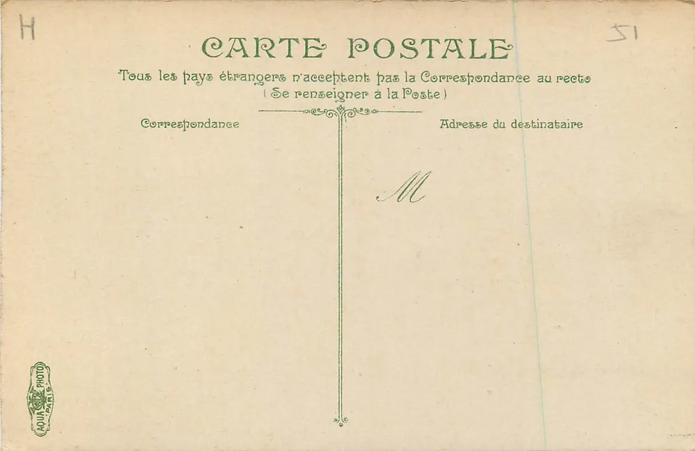 Reims — Igreja de São Tomé — L.M.R. C° - Verso