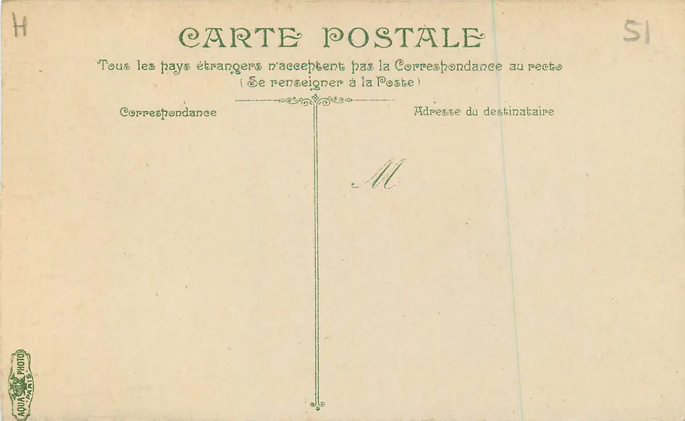 Reims — A Fonte de Subé — L.V. & Cie - Verso