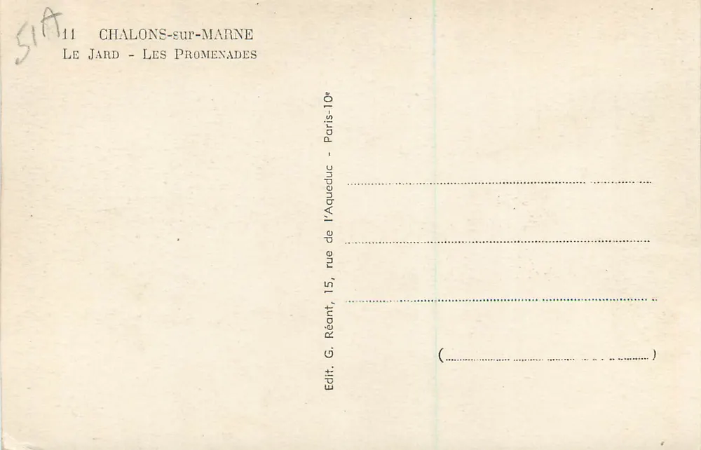 Chalons-sur-Marne — Les Promenades — MAGE - Verso