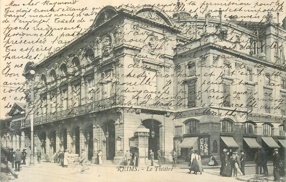 Reims — O Teatro — Editor não identificado, número de série não visível - Frente