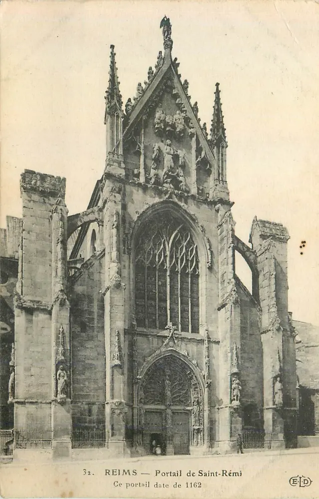 Reims — Portal von Saint-Rémi — Verlag EID, Nr. 32 - Vorderseite