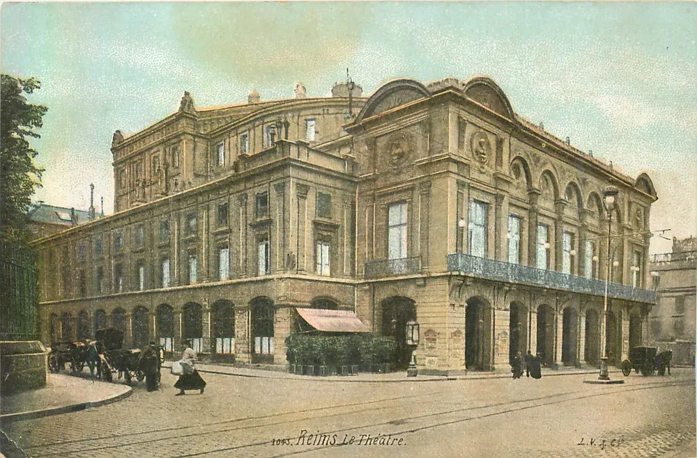 Reims — O Teatro — editor Z.K. & Cie, n° 1045 - Frente