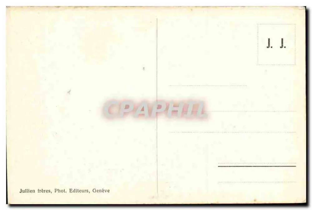 Mont Velan, alt. 3765 m — Hospice du Grand St Bernard, Le Lac et la Statue — J. J. 8925 - Verso