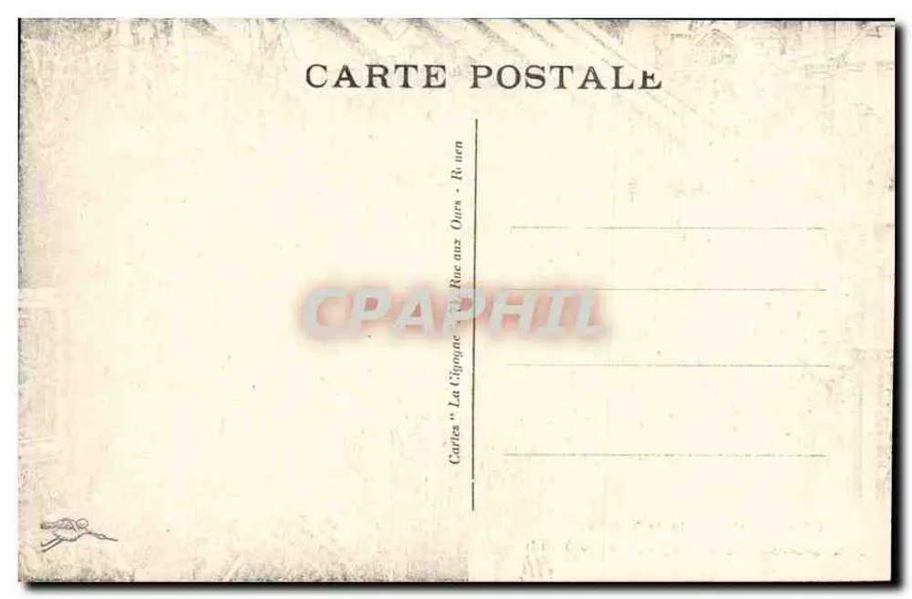 Estátuas na Cour dos Maçons — Catedral de Rouen — Lado Sul — Série 82 - Verso