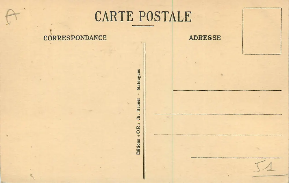 Chalons-sur-Marne — Hôtel de la Préfecture • Les Jardins. - Verso