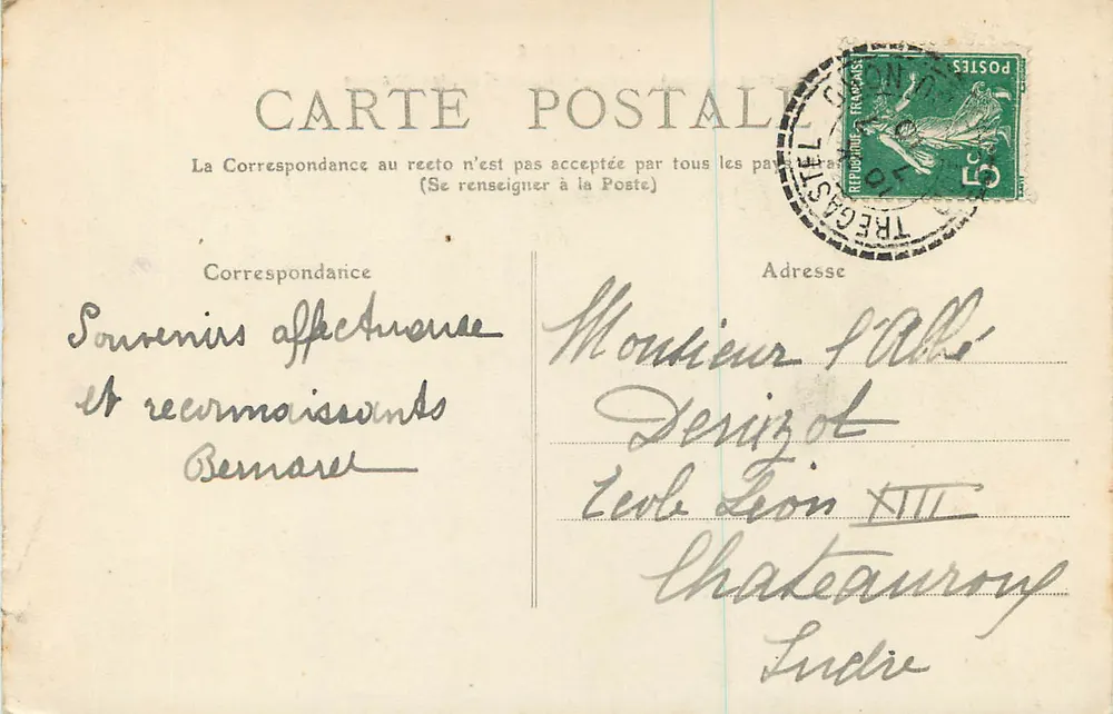 Trégastel, les Rochers — Bretagne — Cotes-du-Nord — n° de série 1752 - Verso