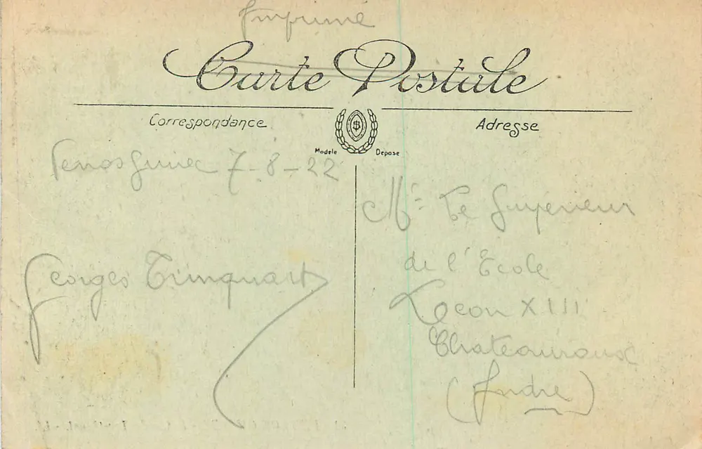 Perros-Guirec - Praia de Trestignel — editor LL, n° 31 - Verso