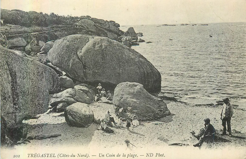 Tré gastel (Côtes-du-Nord) — Un Coin de la plage — ND Phot. - Recto