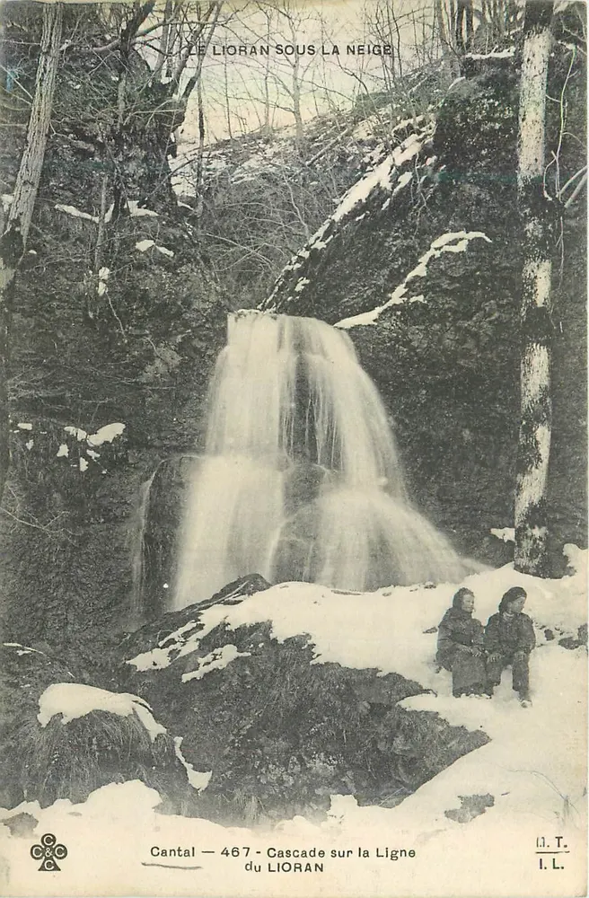 Le Lioran sob a neve — Cascata na Linha do Lioran — C&C, n°467 - Frente