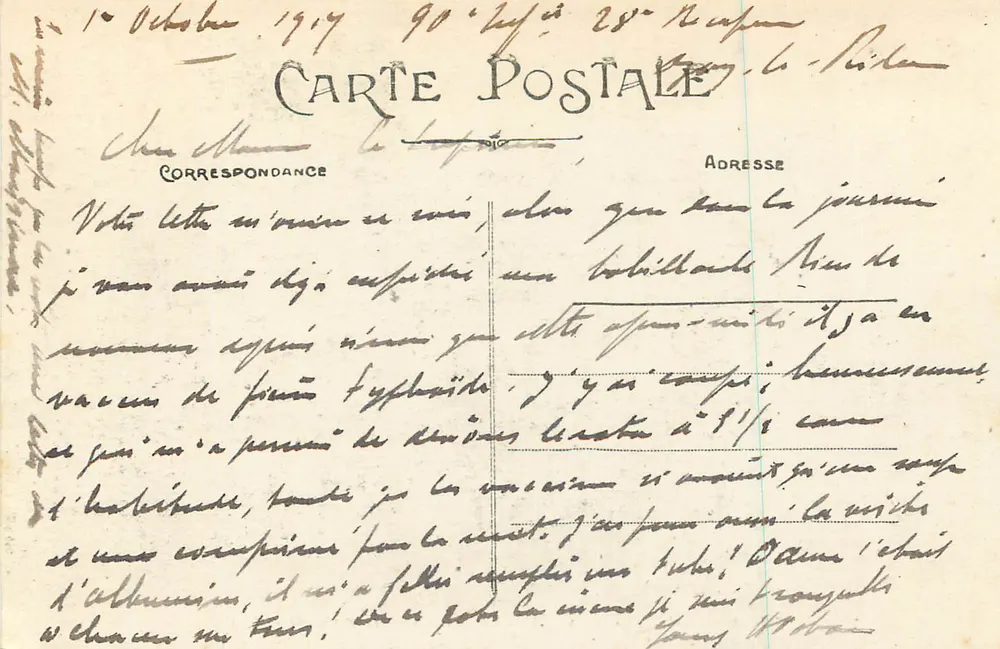 Langeais (Loire-et-Loire) — Le Château (Façade Ouest) — A. B. n° 812 - Verso