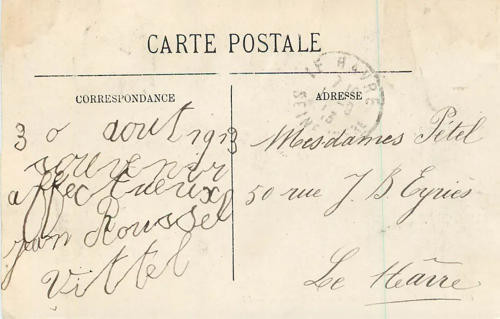 VITTEL — Les Galeries vues des Terrasses — LL. — n°66 - Verso