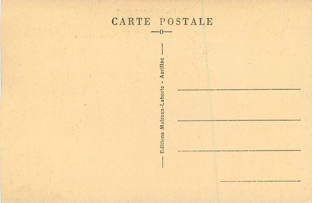 Das malerische Cantal — Aussicht vom Rombière-Pass (1510 m.) — Éditions Malroux-Laborie-Aurillac - Rückseite