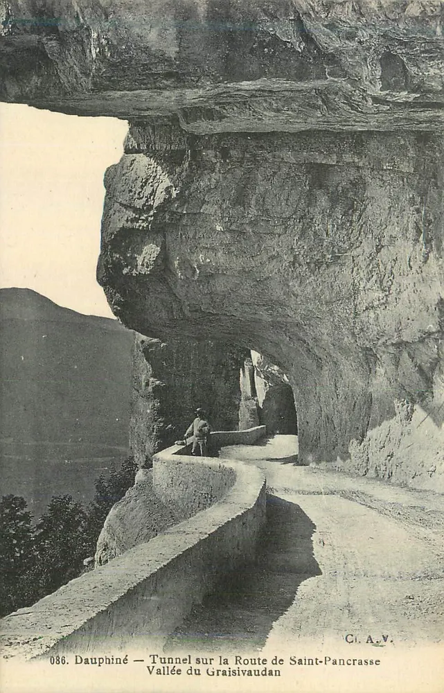 Tunnel auf der Straße nach Saint-Pancrasse — Tal des Graisivaudan — Cl.A.V. n°086 - Vorderseite