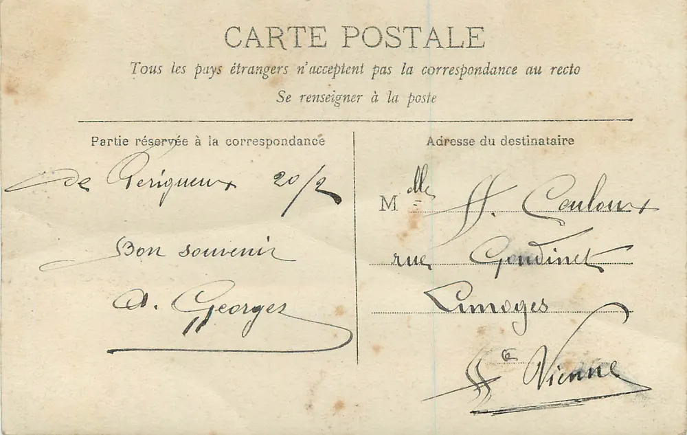Rigieux — A Casa dos Persus — Editor G. Richard, n°55 - Verso