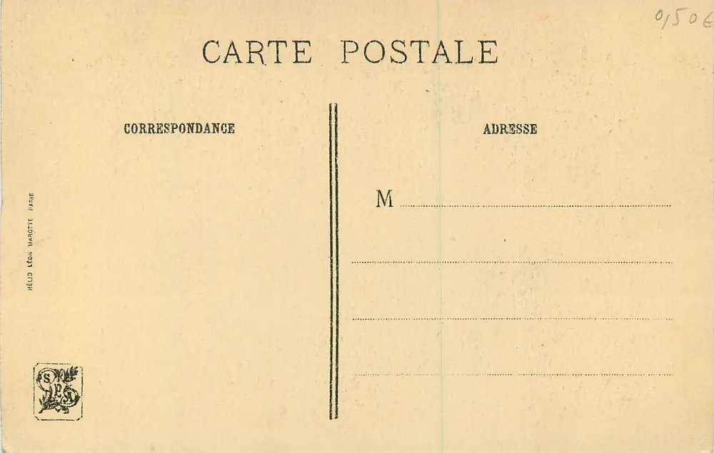 Cabeça inclinada — Museu de Saint-Quentin — J.-E. Bulloz, Editor - Verso