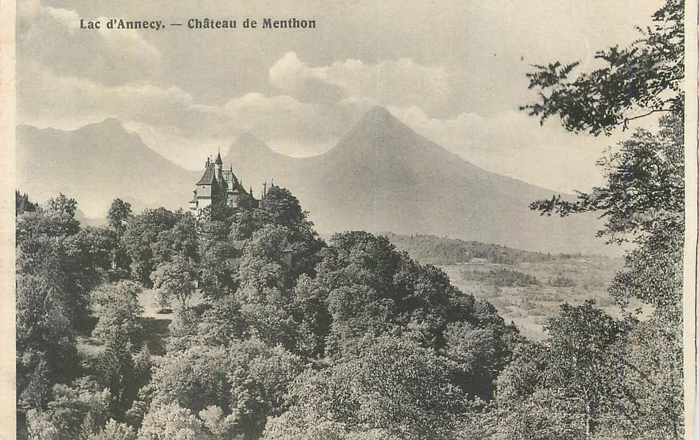 Lago de Annecy — Castelo de Menthon — Editor não identificado - Frente