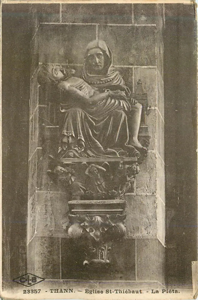 Thann — Igreja de São Thiébaut — A Pietá — C-L-B 23357 - Frente