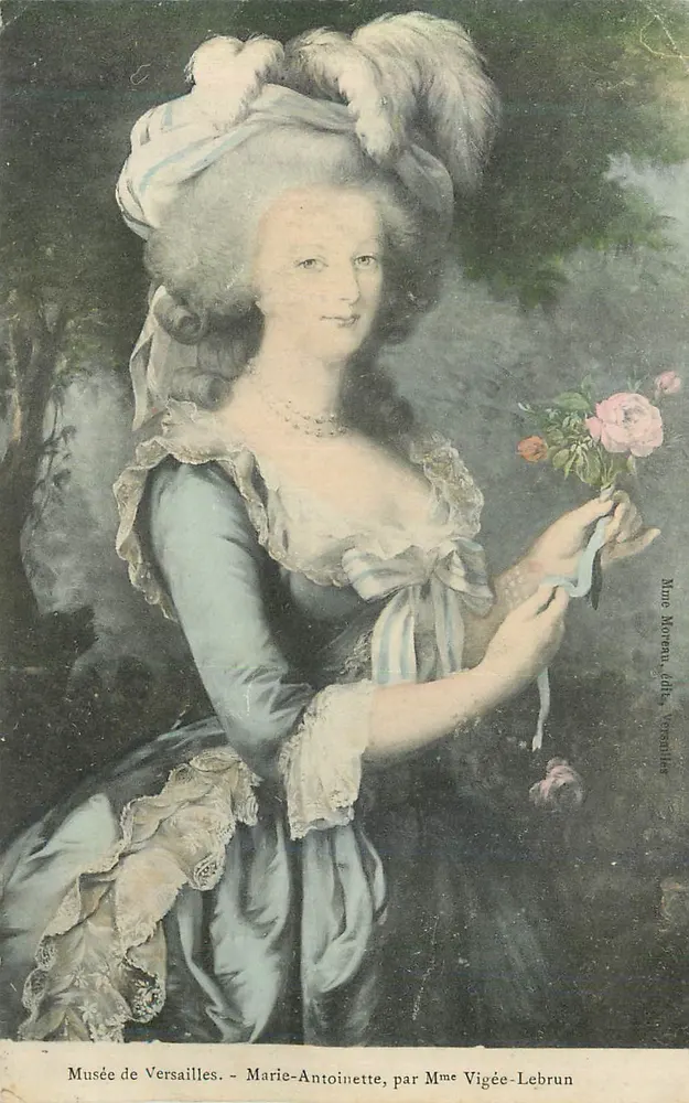 Marie-Antoinette — von Mme Vigée-Lebrun — Musée de Versailles — Verlag Mme Moreau, Versailles - Vorderseite