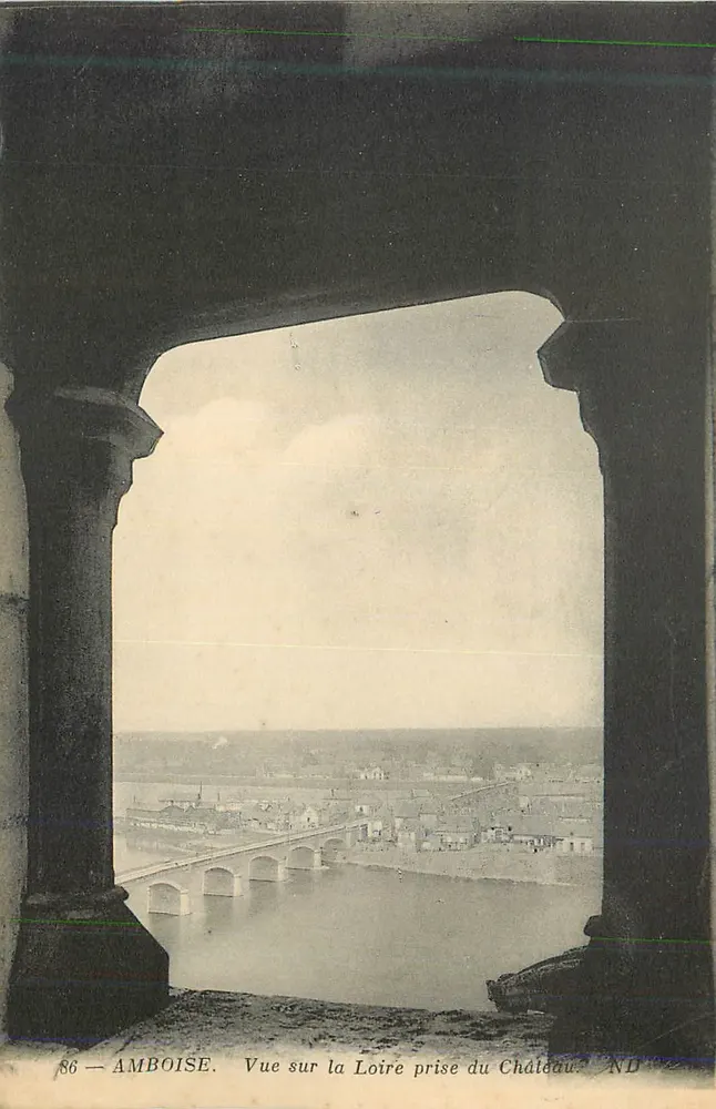 Amboise — Vue sur la Loire prise du Château — ND - Recto