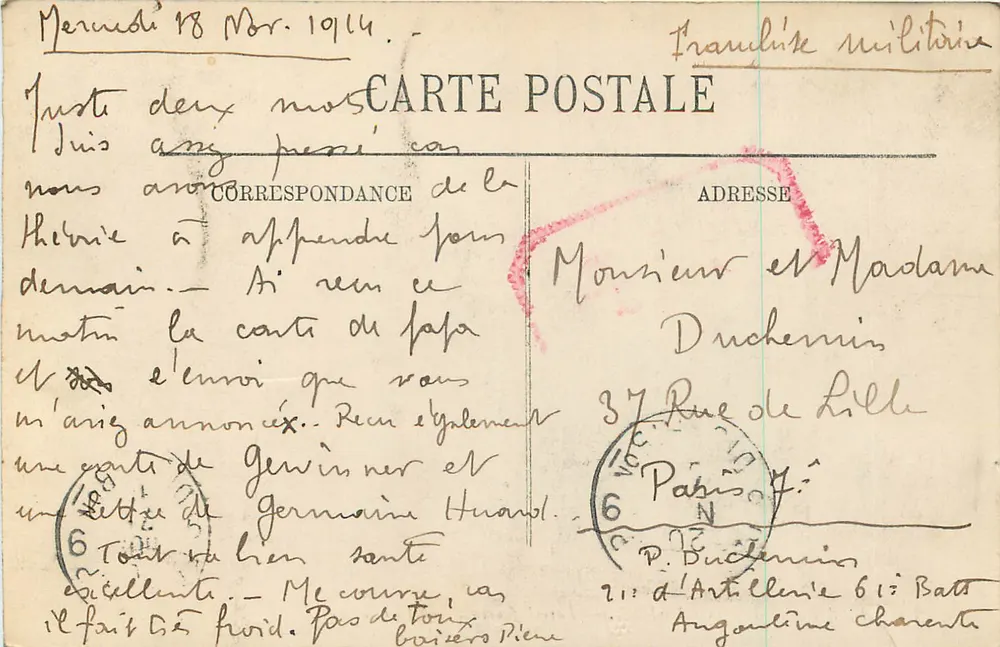Arredores de Angoulême — Larocheffoucauld — O Castelo — LL. - Verso