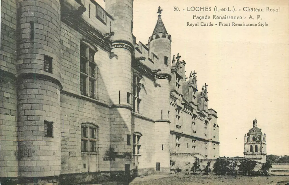 Loches (Loir-et-Cher) - Château Royal - Façade Renaissance - A. P. - Recto