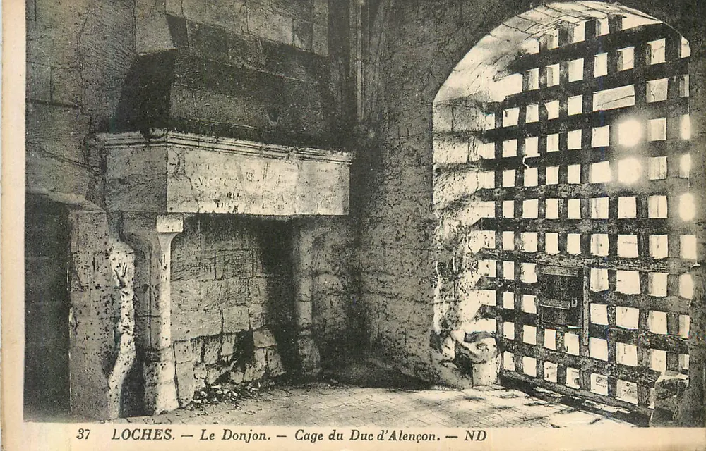 Loches — O Donjon — Gaiola do Duque d'Alençon — ND - Frente