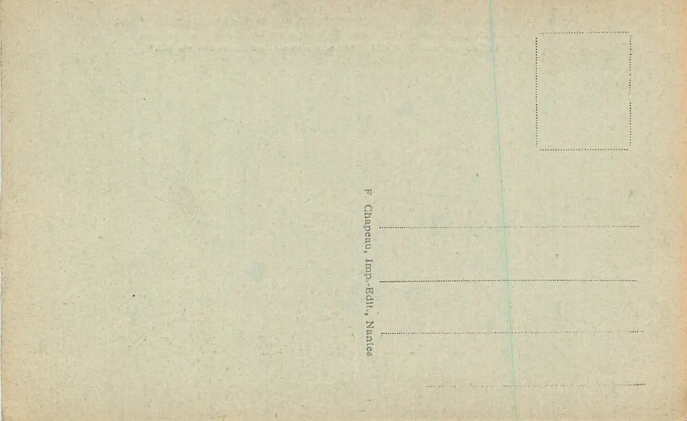 Clisson (Loire-Inf.) — Interno del Convento dei Benedettini della Trinité — editore F. Chapeau, Imp.-Edit., Nantes - Verso