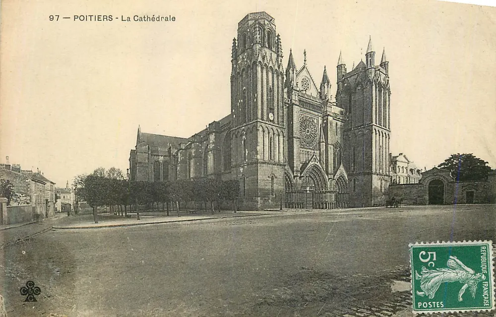Poitiers - De Kathedraal — onbekende uitgever, n° 97 - Voorkant
