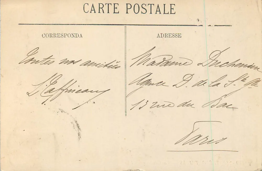 Le Tréport-Mers — Vista Geral — LL. — N° 180 - Verso