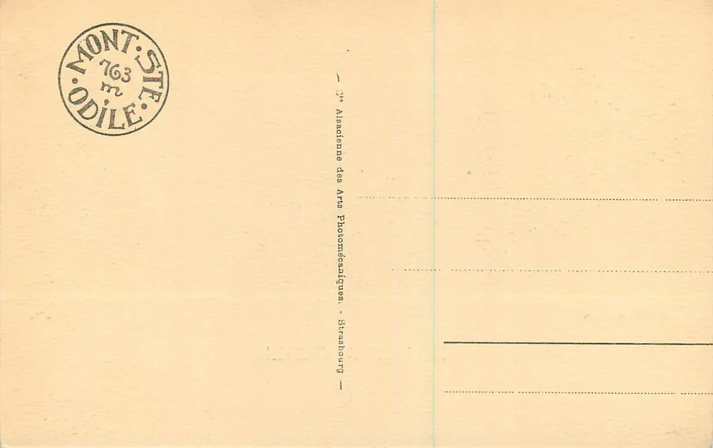 Santa Odilia — Santa Odile — C. Jordan n°56 - Verso