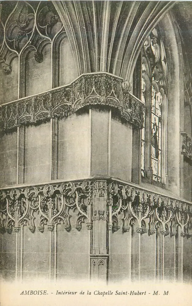 Amboise — Interior da Capela São Humberto — M. M. - Frente
