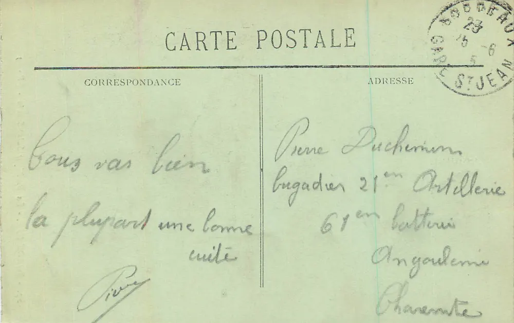 Bordeaux - A Basílica de São Sernim - BR-63 - Verso