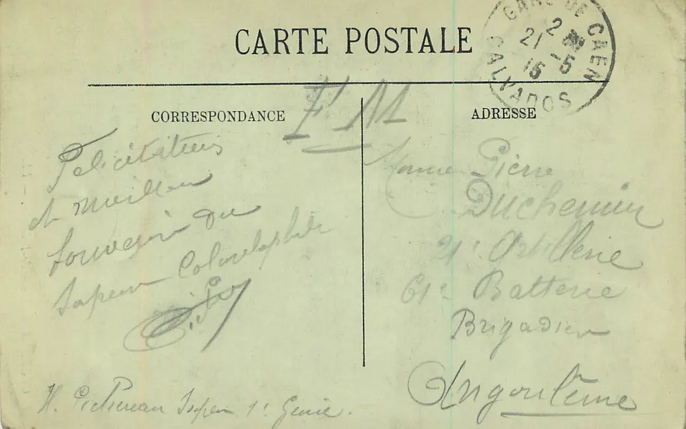 Orléans — Museu de Pintura — LL. n° 86 - Verso