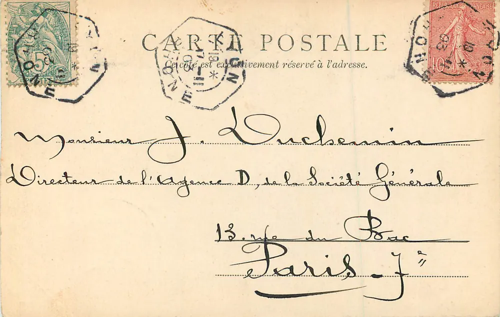 Nossa Senhora de Fourvières — Lyon — Paris, editor Paris 27054 - Verso