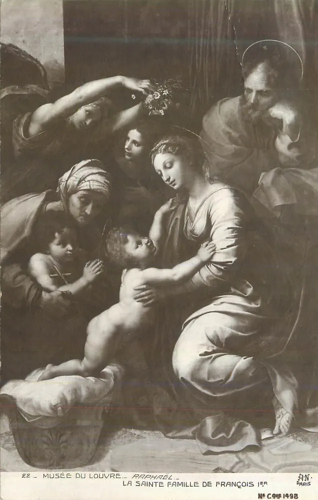 Die Heilige Familie von Franz I. — Raphael — Louvre-Museum — Nr. Cours 1998 - Vorderseite