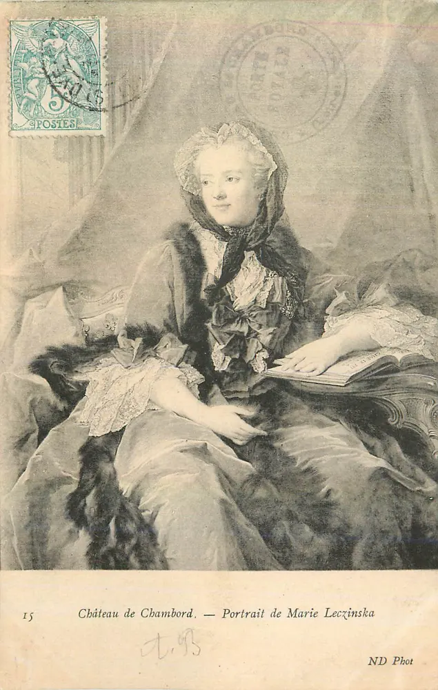 Schloss Chambord — Portrait von Marie Leczinska — ND Phot - Vorderseite