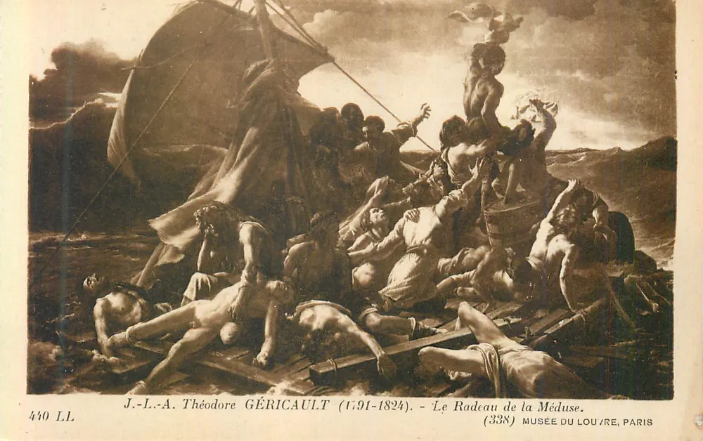 Le Radeau de la Méduse — Théodore Géricault — Musée du Louvre, Paris - Recto