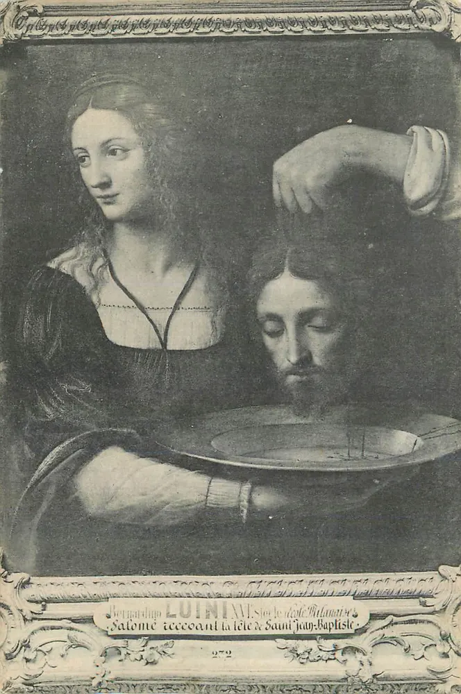 Salomé recevant la tête de Saint Jean-Baptiste — œuvre attribuée à Bernardino Luini — n° 272 - Recto