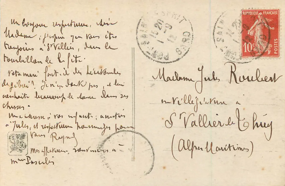 Salon 1911 - Luc Barbut Davray - Verwirrung - J.K. - Rückseite