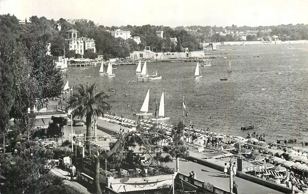 Juan-les-Pins — La playa — Ediciones « MAR » - Anverso
