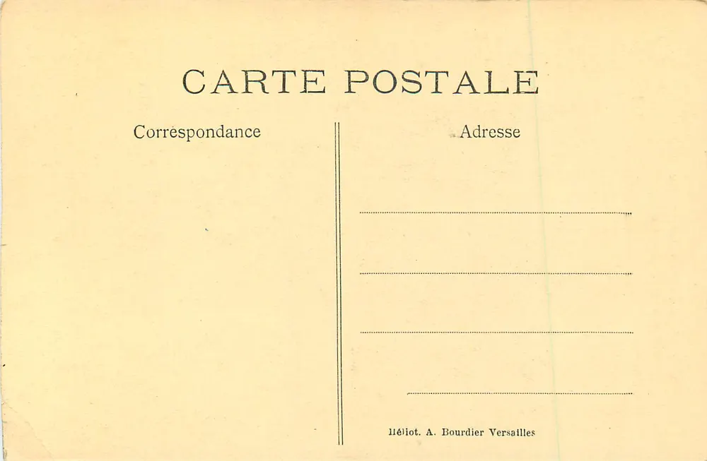 Palácio de VERSAILLES — Terrasse e Fachada Sul — Editor A. Bourdier - Verso